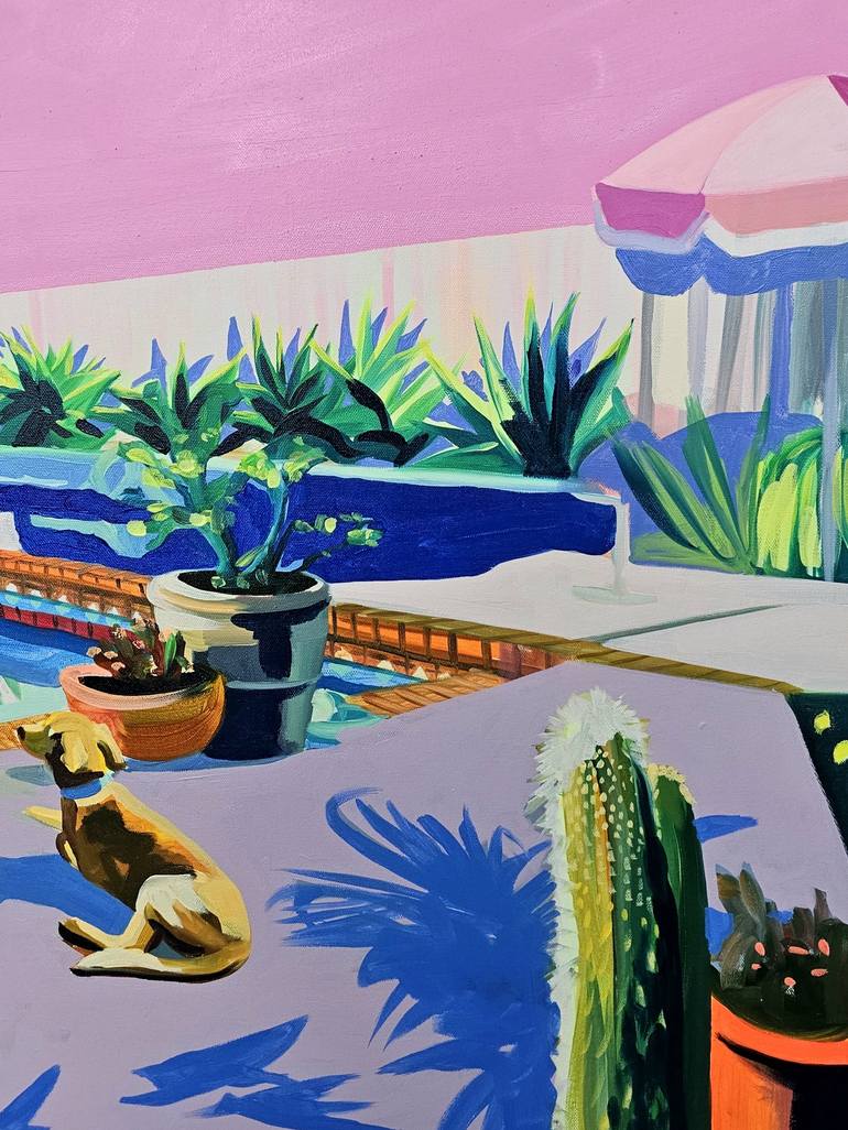 Original Pop Art Landscape Painting by Ruth Mulvie