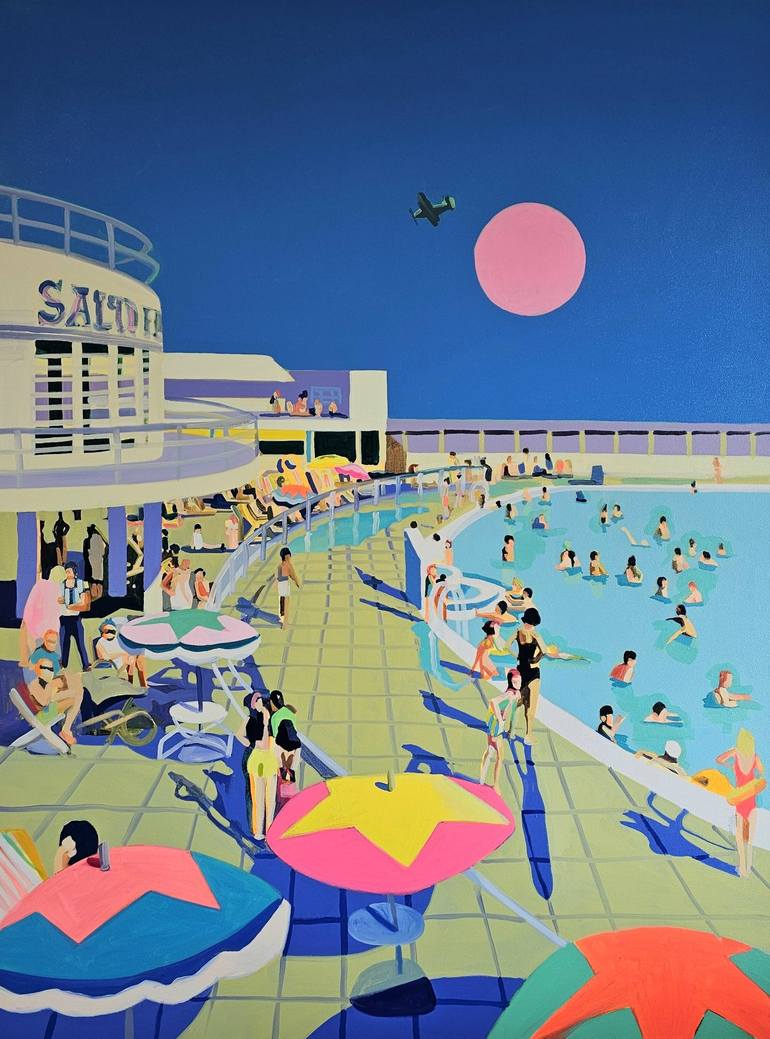 Original Pop Art Architecture Paintings by Ruth Mulvie