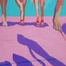 Details from Admirers oil on canvas 100cm by 100cm
