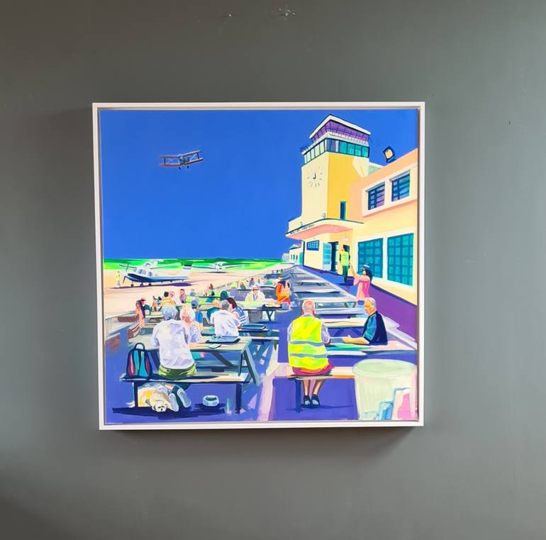 Original Aeroplane Painting by Ruth Mulvie