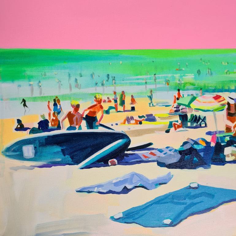 Original Beach Painting by Ruth Mulvie