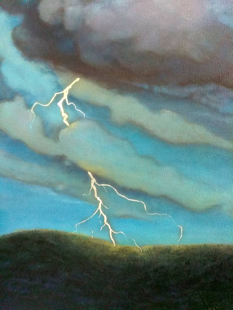 Original Conceptual Nature Painting by Mel Sarbey