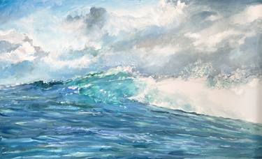 Original Expressionism Seascape Paintings by Richard FA White