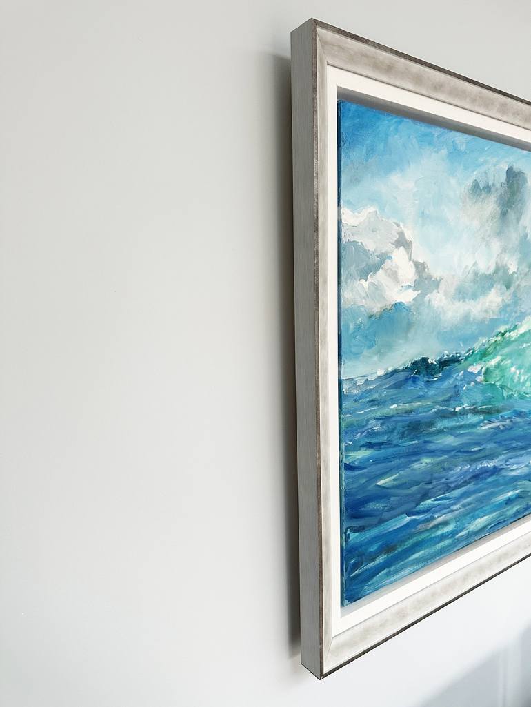 Original Expressionism Seascape Painting by Richard FA White