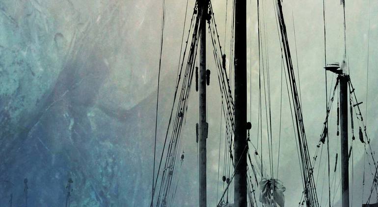 Original Sailboat Mixed Media by Richard FA White
