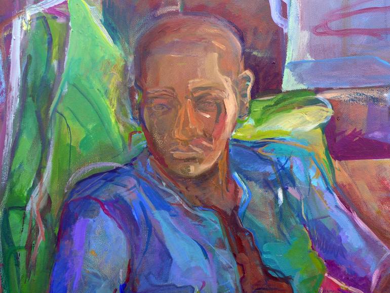 Original Expressionism People Painting by Annabel Boltsa