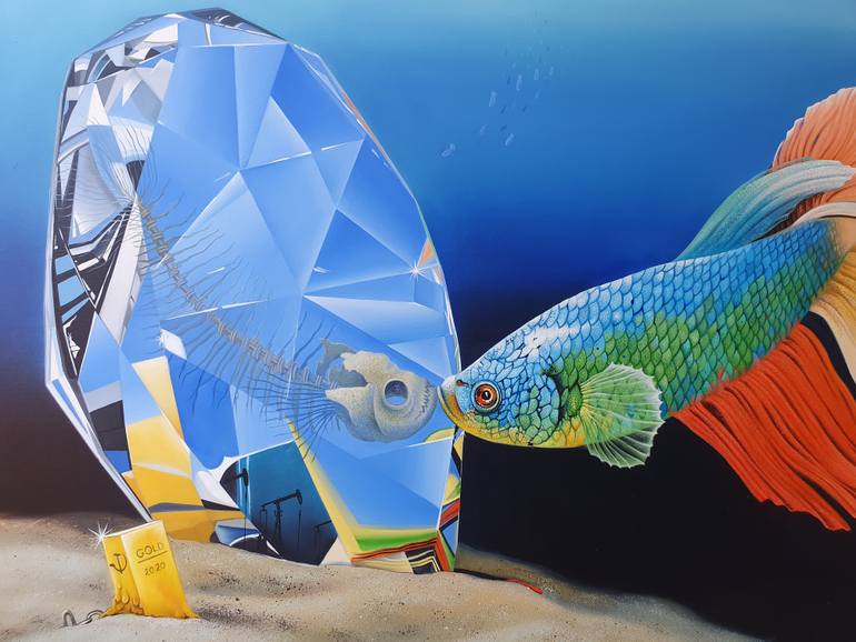 Original Figurative Animal Painting by Nuno Fernandes