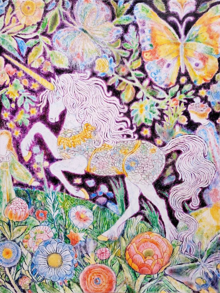 Original Surrealism Fantasy Painting by Chloe Moon
