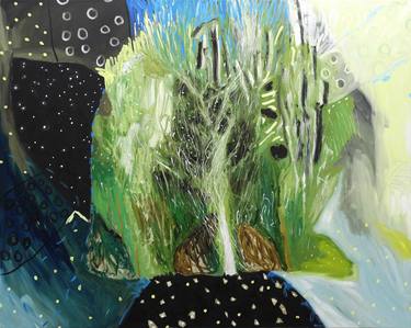 Original Surrealism Tree Paintings by Chloe Moon