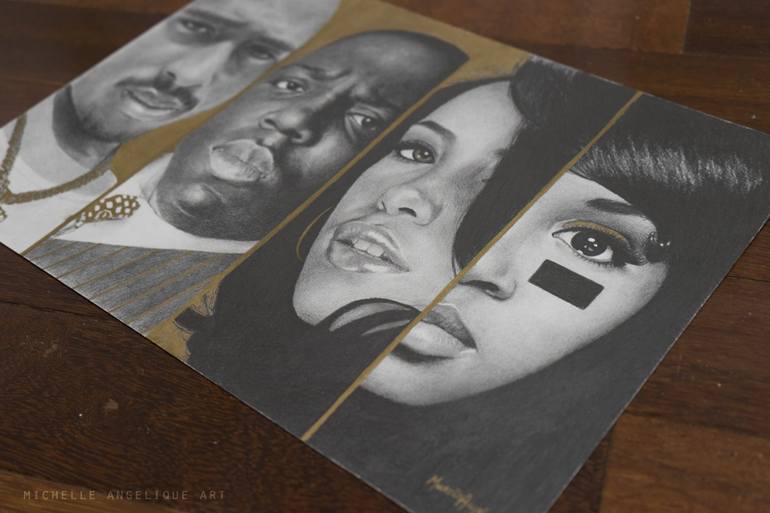 Original Portraiture Pop Culture/Celebrity Drawing by Michelle Angelique