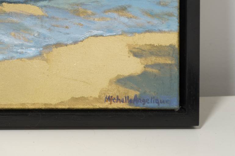 Original Figurative Beach Painting by Michelle Angelique