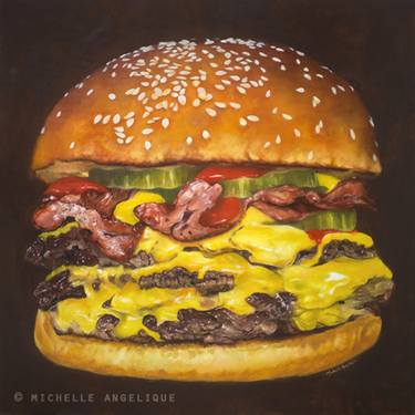 Original Figurative Food Paintings by Michelle Angelique