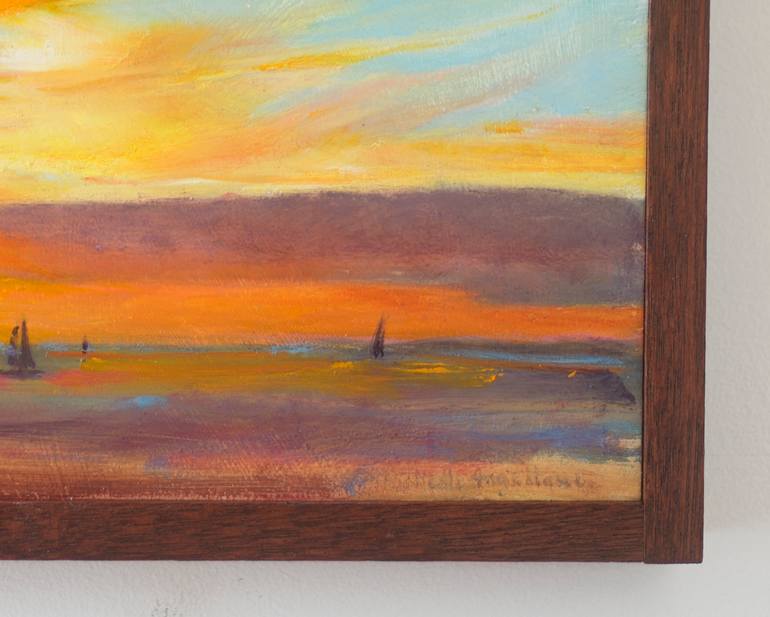 Original Abstract Beach Painting by Michelle Angelique