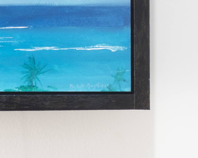 Original Abstract Beach Painting by Michelle Angelique