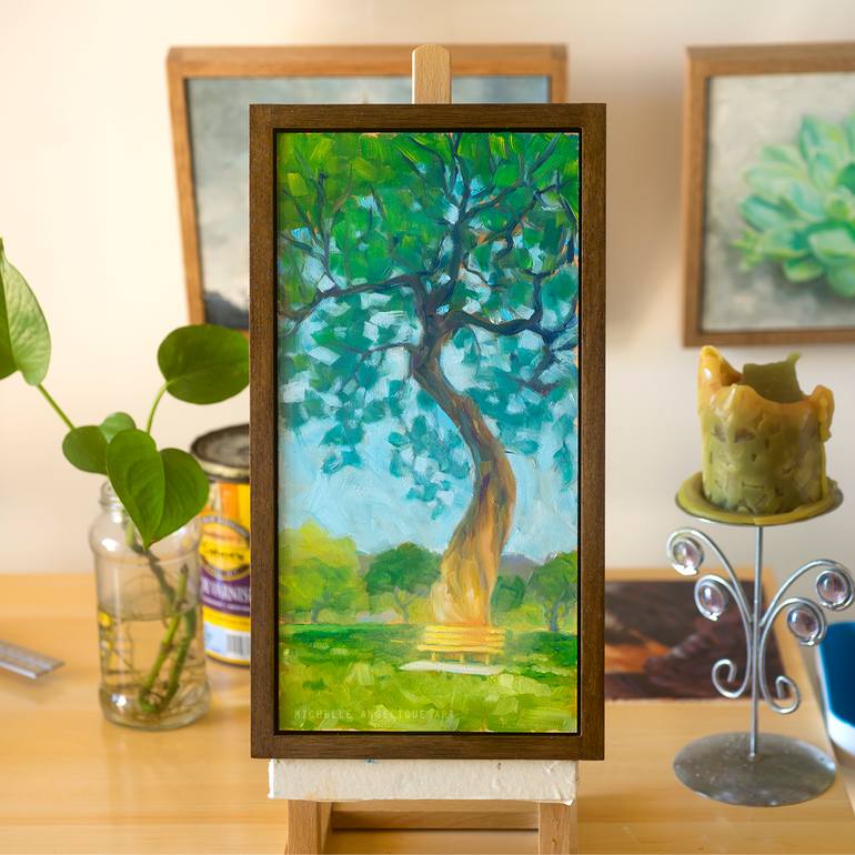 Original Figurative Landscape Painting by Michelle Angelique