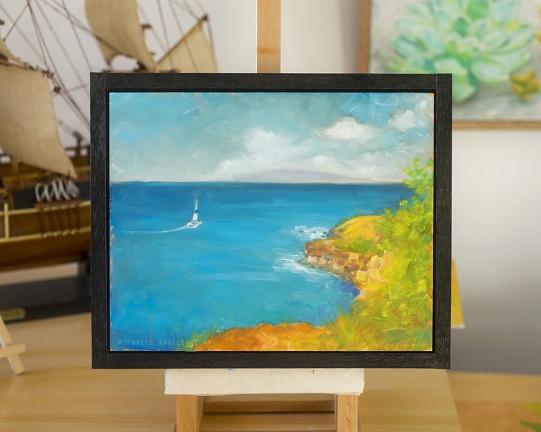 Original Figurative Seascape Painting by Michelle Angelique