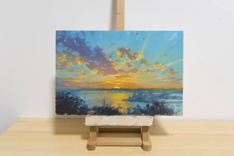 Original Impressionism Seascape Painting by Michelle Angelique