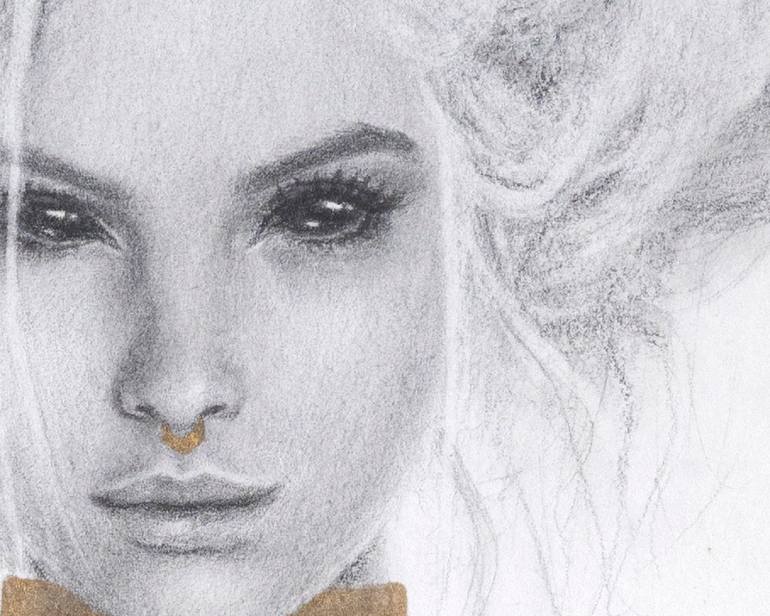 Original Figurative People Drawing by Michelle Angelique