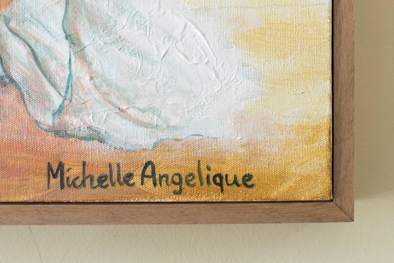 Original Abstract People Painting by Michelle Angelique