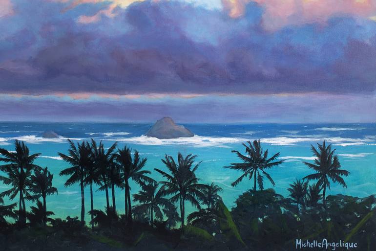 Original Realism Beach Painting by Michelle Angelique
