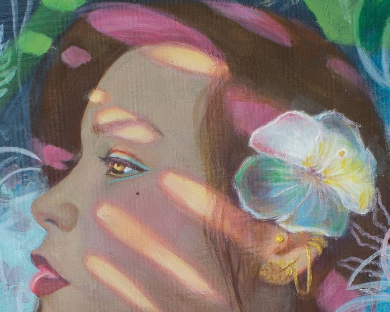 Original Abstract People Painting by Michelle Angelique