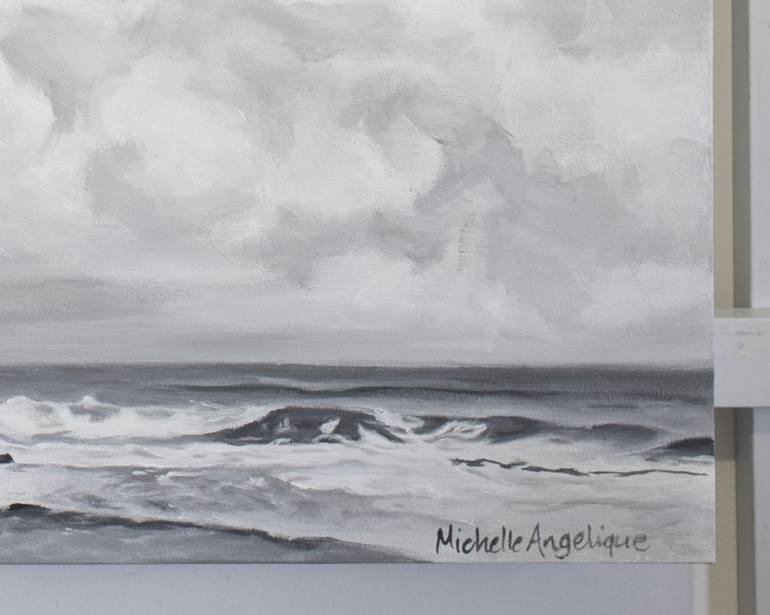 Original Abstract Seascape Painting by Michelle Angelique