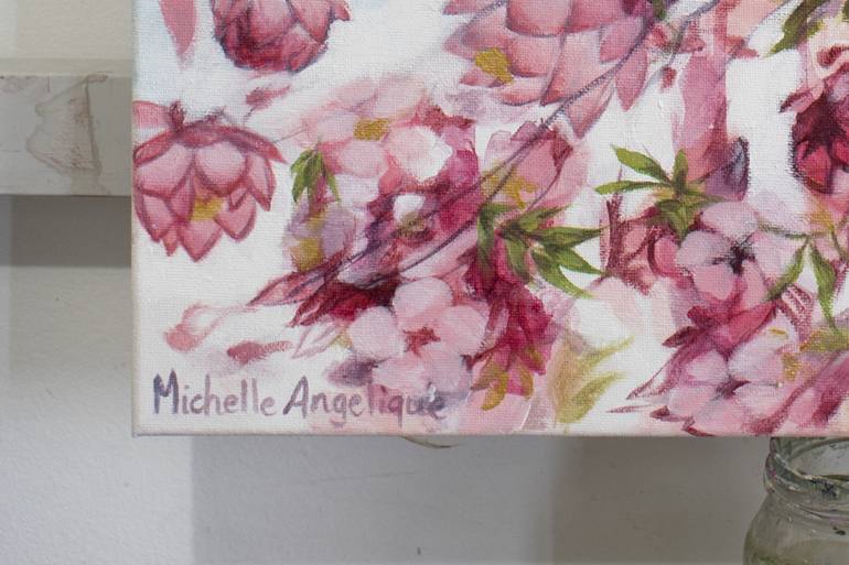 Original Abstract Portrait Painting by Michelle Angelique