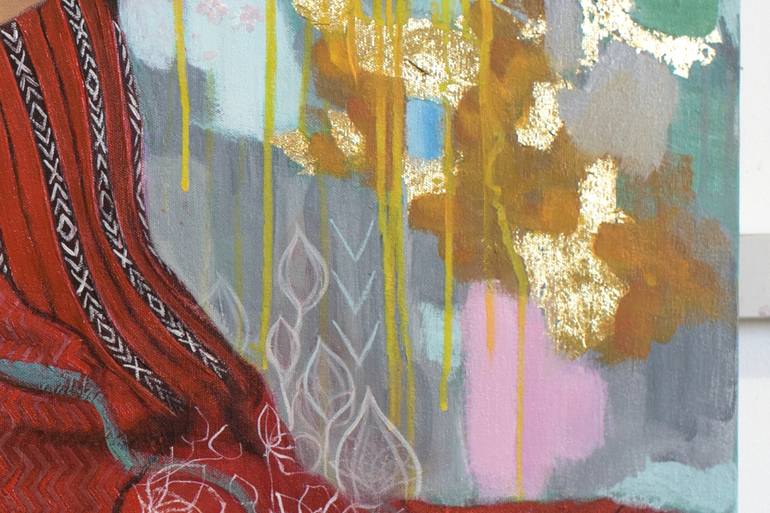 Original Abstract People Painting by Michelle Angelique