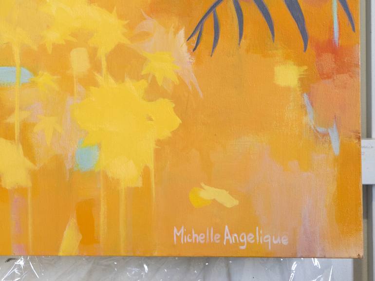 Original Abstract Portrait Painting by Michelle Angelique