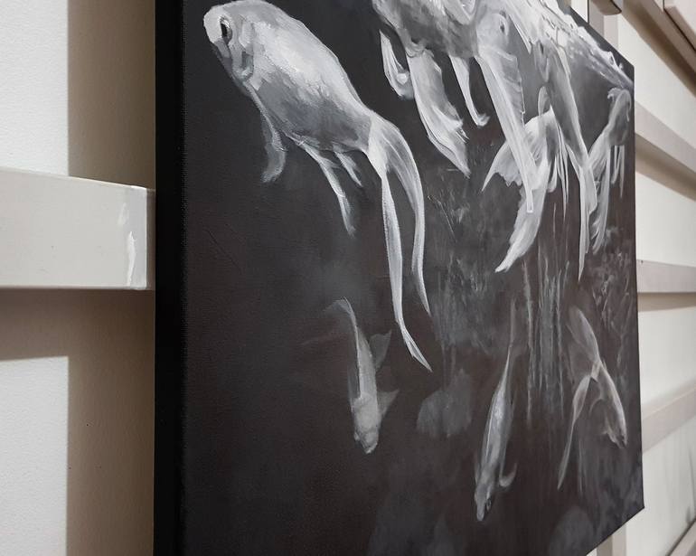 Original Figurative Fish Painting by Michelle Angelique