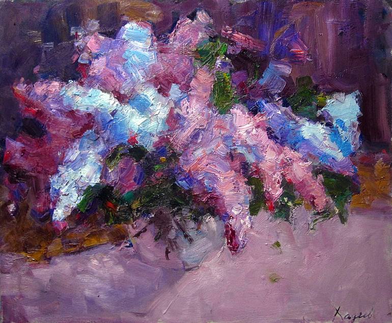 Lilac Painting by Valerii Hadeev | Saatchi Art