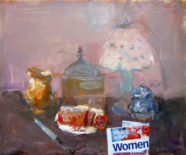 Print of Realism Still Life Paintings by Valerii Hadeev