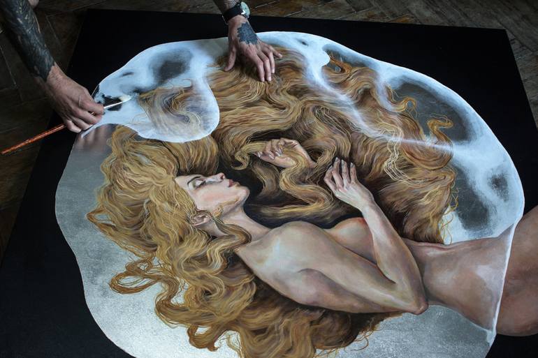 Original Figurative Body Painting by Konstantin Lizogub