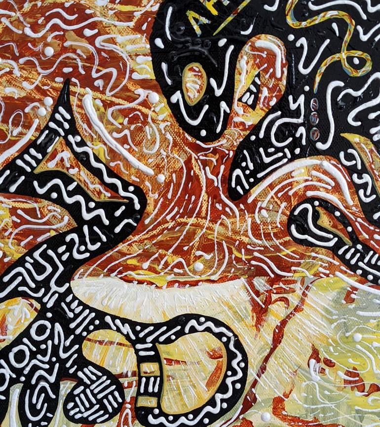 Original Abstract Pop Culture/Celebrity Painting by Vincent Keele