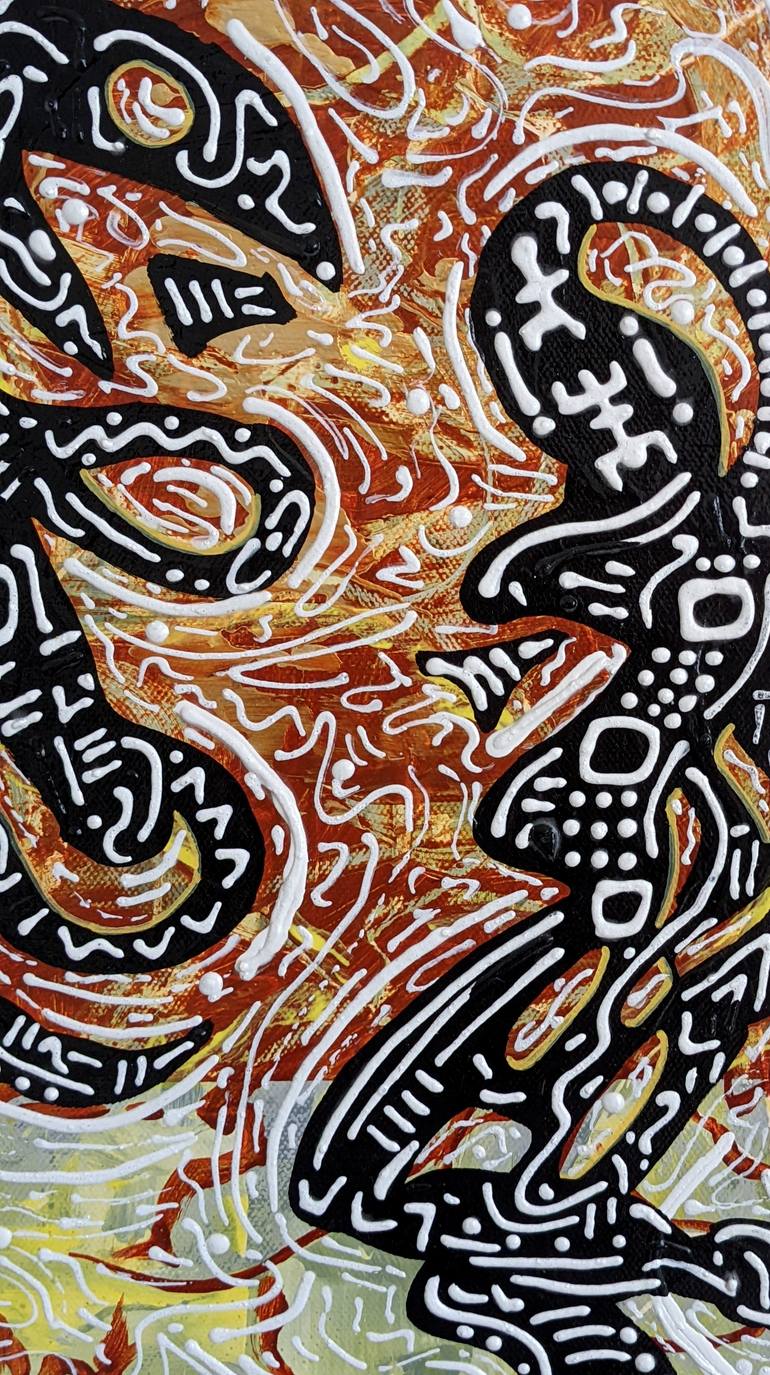 Original Abstract Pop Culture/Celebrity Painting by Vincent Keele