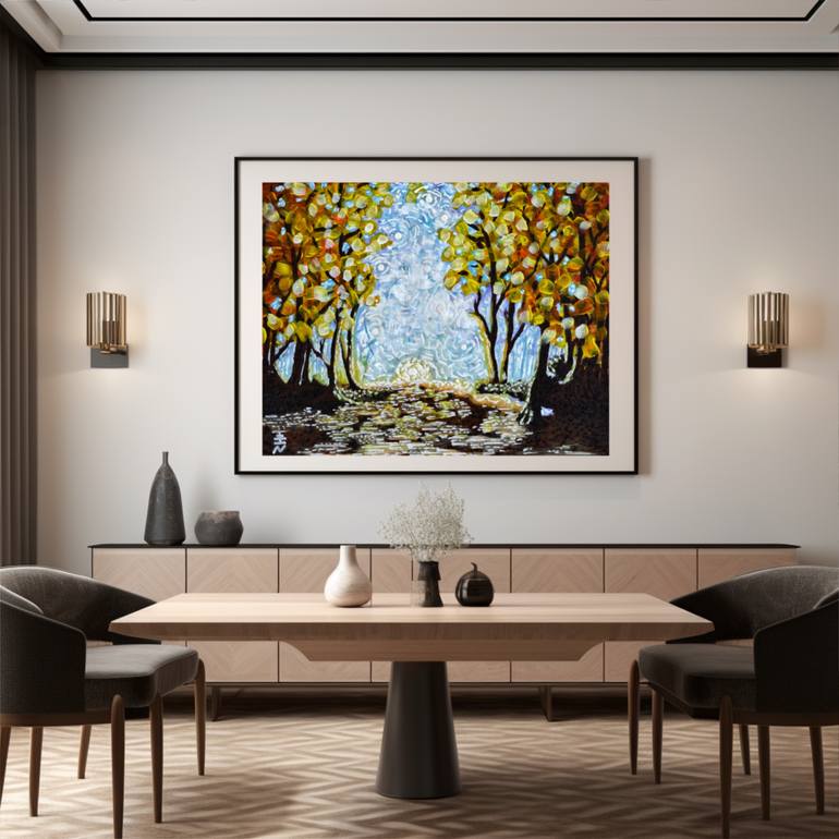 Original Abstract Expressionism Landscape Painting by Vincent Keele