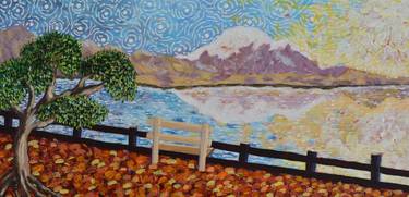 Original Impressionism Landscape Painting by Vincent Keele
