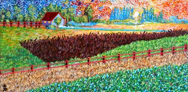 Original Impressionism Landscape Painting by Vincent Keele