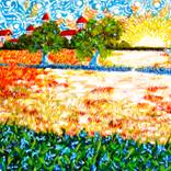 Blue Iris Meadow by Vincent Keele