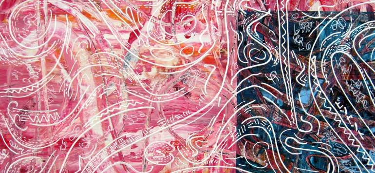 Original Abstract Expressionism Abstract Painting by Vincent Keele