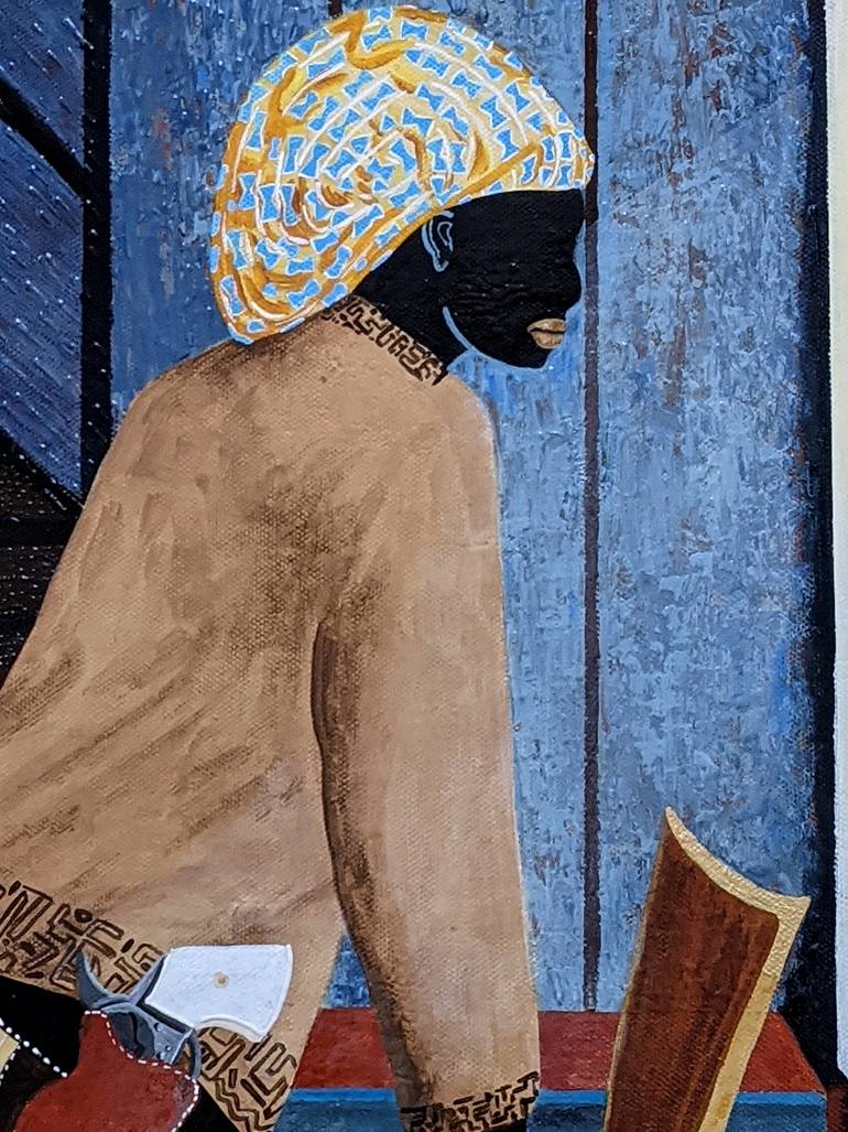 Original Expressionism People Painting by Vincent Keele