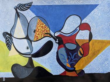 Original Cubism Still Life Paintings by Vincent Keele