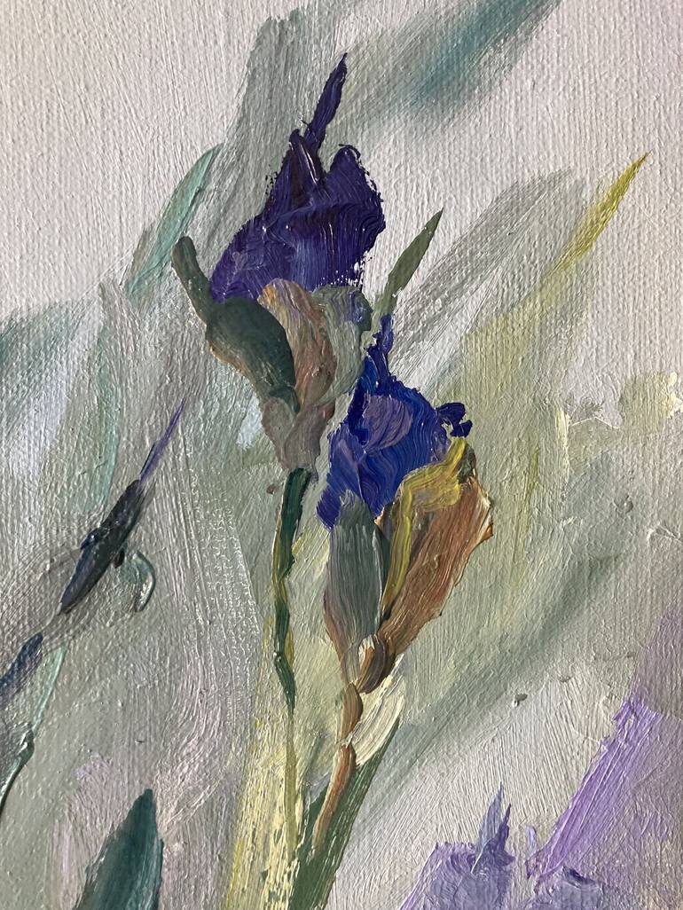 Original Contemporary Floral Painting by Kseniia Dobriakova