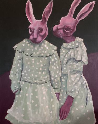 Original Art Deco Animal Paintings by Kseniia Dobriakova