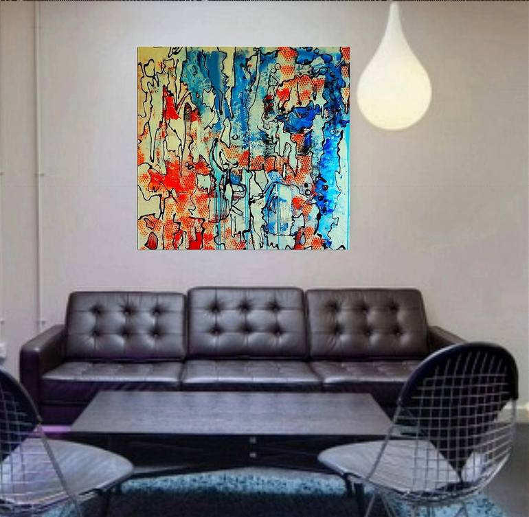 Original Abstract Painting by MILLSY ART Natalie Mills