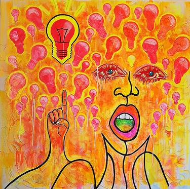Original Abstract Light Paintings by Millsy Art Natalie Mills