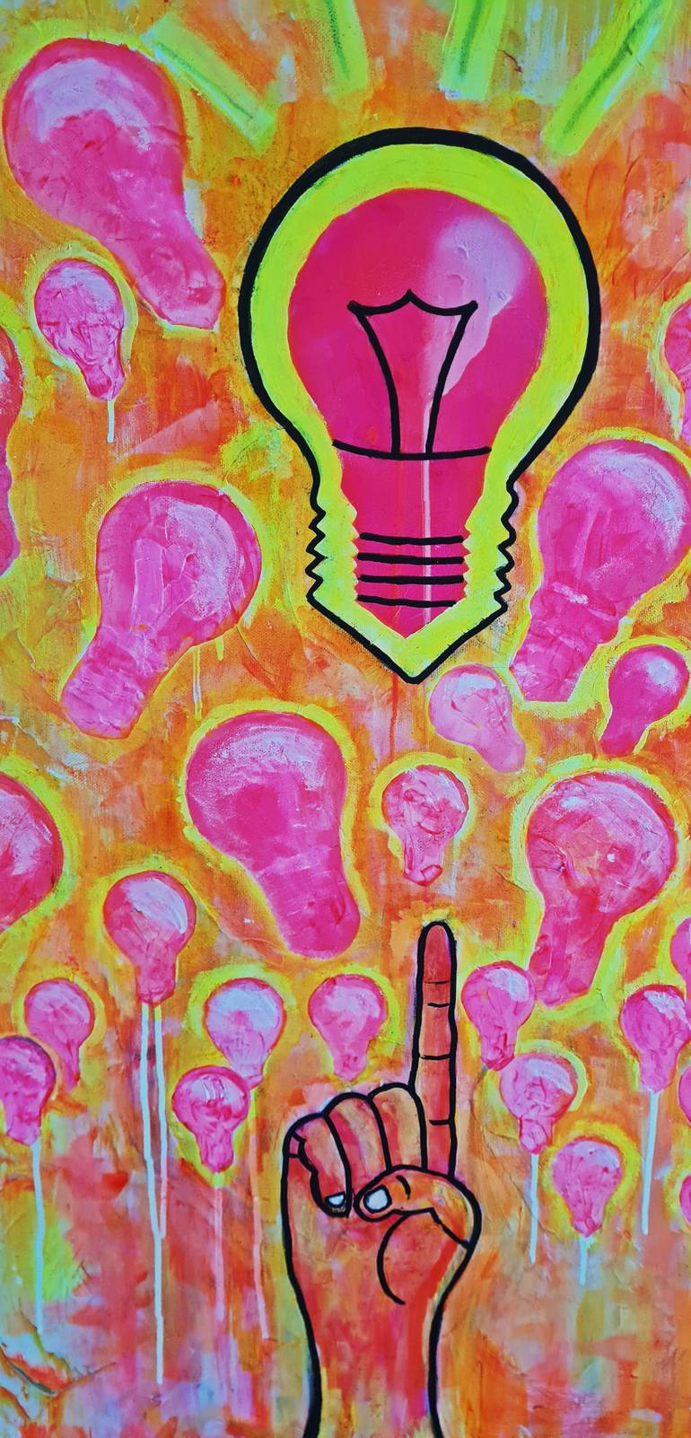 Original Abstract Light Painting by Millsy Art Natalie Mills