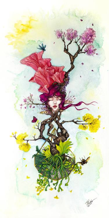 Print of Conceptual Botanic Paintings by Josymar Arteaga