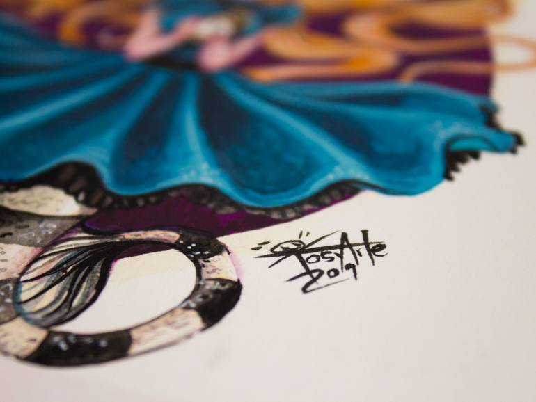 Original Figurative Fantasy Drawing by Josymar Arteaga