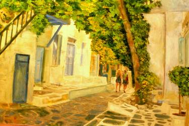 Original Impressionism Places Paintings by shulamit HAIMSOHN